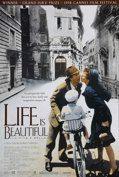 Affiche la vie est belle Roberto Benigni - Cin&eacute;p&eacute;dia Wikicin&eacute;